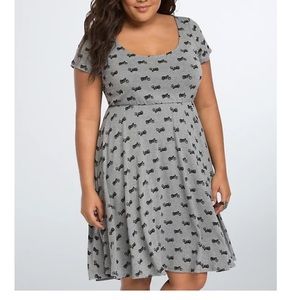 Torrid Motorcycle print skater dress